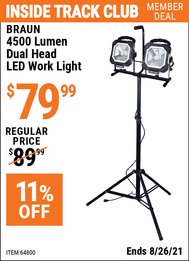 harbor freight tripod light