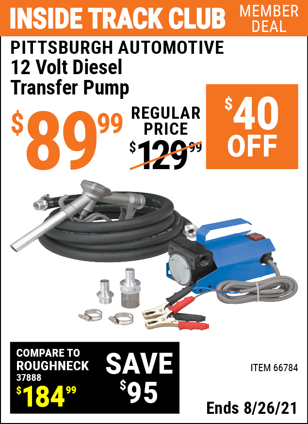 Diesel Transfer Pump from Harbor Freight 
