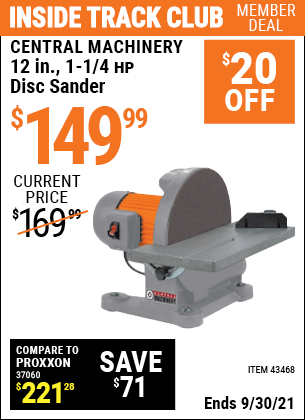 harbor freight disc sander