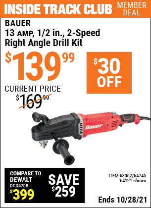Heavy Duty Right Angle Drill Kit 