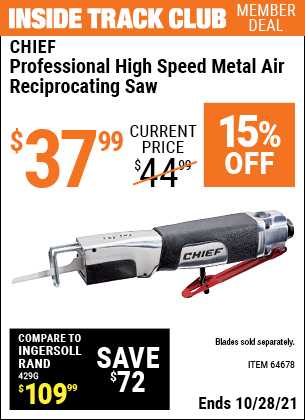 High Speed Metal Air Reciprocating Saw 