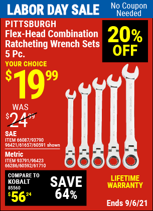 Harbor freight deals ratcheting wrench coupon