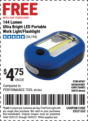 Harbor freight 2024 portable lights