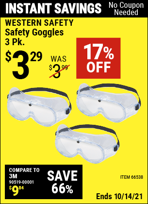 safety goggles harbor freight