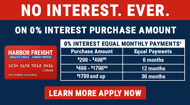 Harbor Freight Credit Card Offer