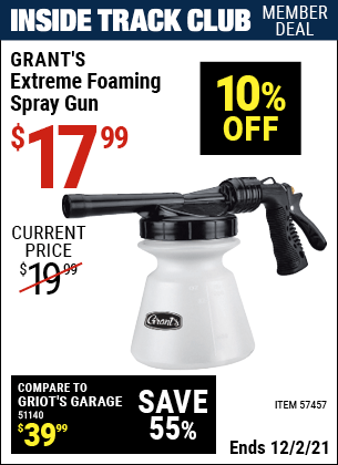 Pressure Washer Premium Foam Cannon for $24.99 – Harbor Freight Coupons