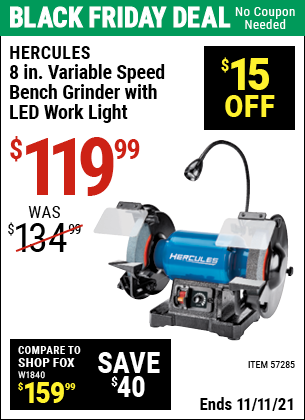 Variable Speed Bench Grinder 