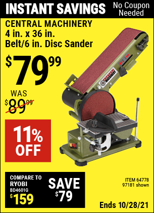 harbor freight disc sander