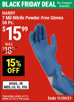 7 mil nitrile gloves harbor freight