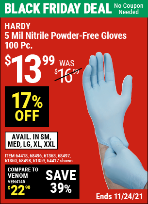 harbor freight nitrile gloves 5 mil