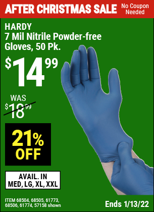 7 mil nitrile gloves harbor freight