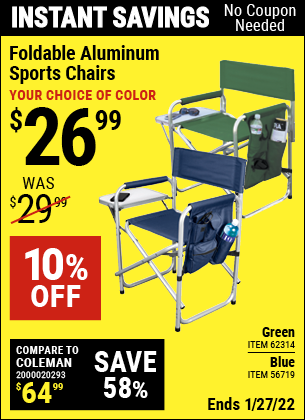 folding camping chairs harbor freight