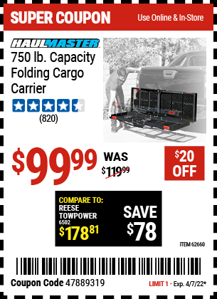 62441 harbor on sale freight coupon