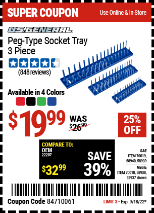 US General Clearance Prices Announced! (Harbor Freight Clearance) 