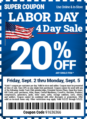 Labor Day Sale: 20% Off