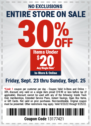 Entire Store on Sale! Save Up to 30% Now Thru 9/25 – Harbor Freight Coupons