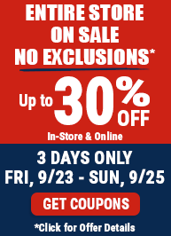 Entire Store Sale up to 30% OFF