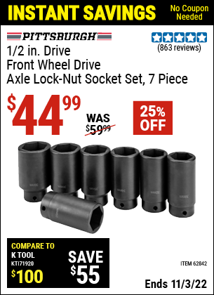 Lug nut socket 2024 harbor freight