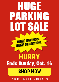 Huge Parking Lot Sale