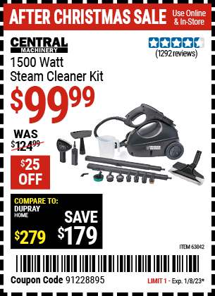 harbor freight steam cleaner