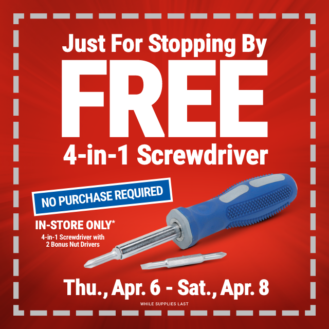 Free 4-in-1 Screwdriver 4/6 – 4/8