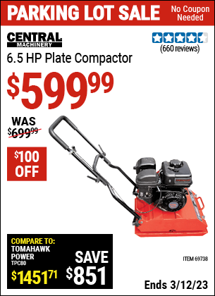 Harbor freight plate deals tamper