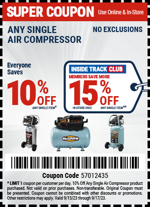 Harbor Freight - FRIDAY THRU SUNDAY ONLY: Use these