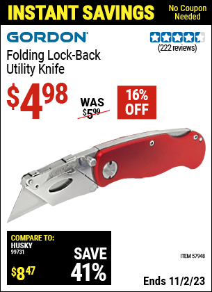 Harbor freight deals utility knife coupon