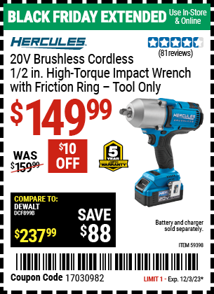 Harbor freight best sale impact driver coupon