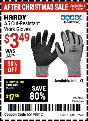 A5 Cut Resistant - Firm Grip