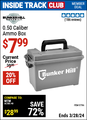 BUNKER HILL SECURITY 0.50 Caliber Ammo Box for $7.99 – Harbor Freight ...