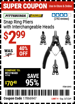 Harbor freight snap ring shop pliers coupon