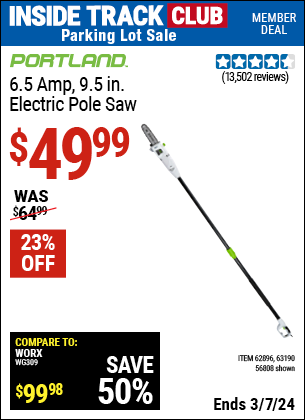 Electric pole online saw harbor freight