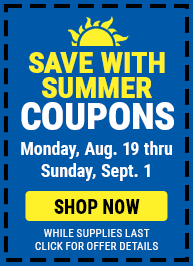 Save with Summer Coupons - Thru 9/1