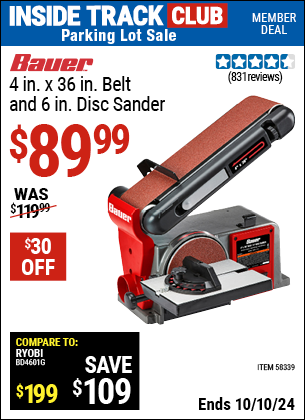 Harbor freight disk sander best sale