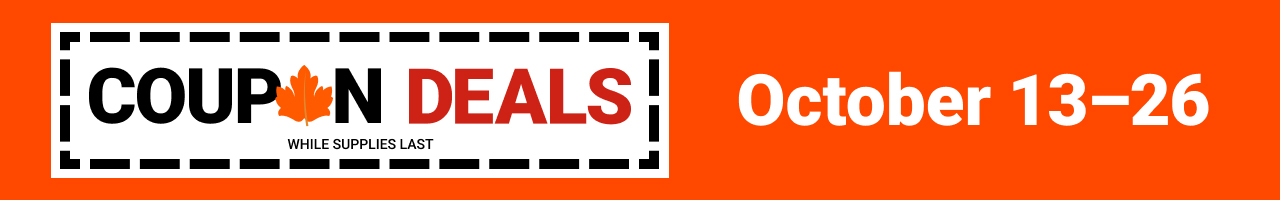 COUPON DEALS! Now Thru 10/26